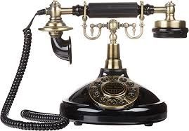 fancy vintage black telephone - Google Search