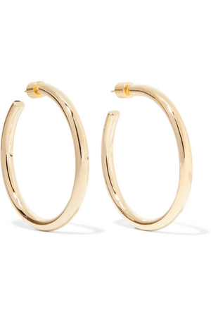 Jennifer Fisher Baby Lilly Gold-plated Hoop Earrings | ModeSens