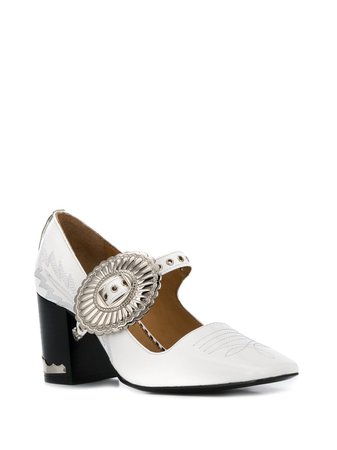 Shop white Toga Pulla mary-jane buckled pumps with Express Delivery - Farfetch