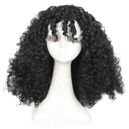 Rapunzel Tangled Mother Gothel Long Black Cosplay Wigs Curly Hairs - RoleCosplay.com