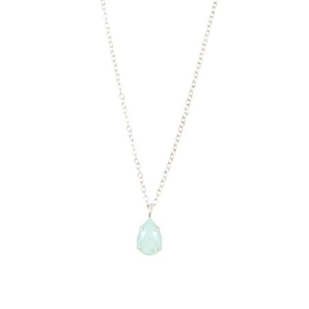 Drop Necklace In Mint Green | Rosaspina Firenze | Wolf & Badger