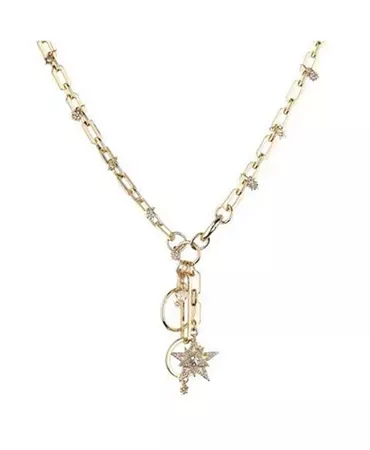 Nicole Miller Large Link Star Charm Necklace & Reviews - Necklaces - Jewelry & Watches - Macy's