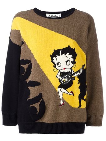 Jc De Castelbajac Vintage Betty Boop intarsia sweater