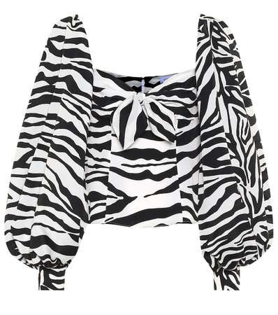 The Attico - Zebra-print blouse | Mytheresa