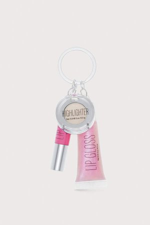 Key Ring with Makeup - Pink