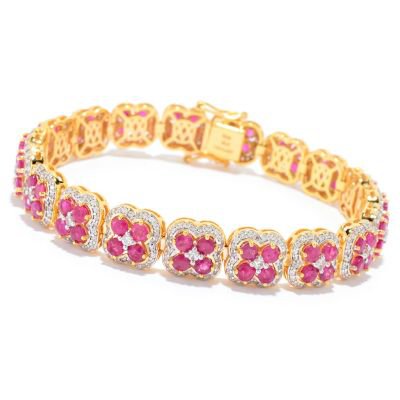 zircon raspberry gold bracelet - Google Search
