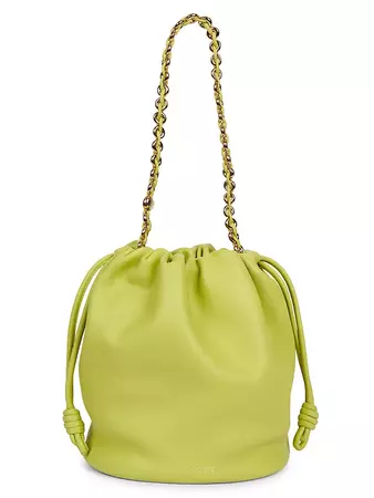 Shop LOEWE LOEWE x Paula's Ibiza Flamenco Leather Bucket Bag | Saks Fifth Avenue