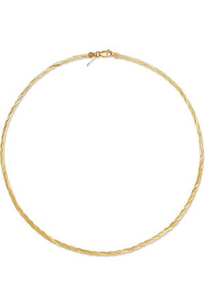 Loren Stewart | Demi Herringbone gold necklace | NET-A-PORTER.COM