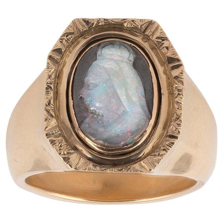 Late 19th Century Cameo Opal Intaglio of Queen Victoria Gold Ring For Sale at 1stDibs | queen victoria cameo