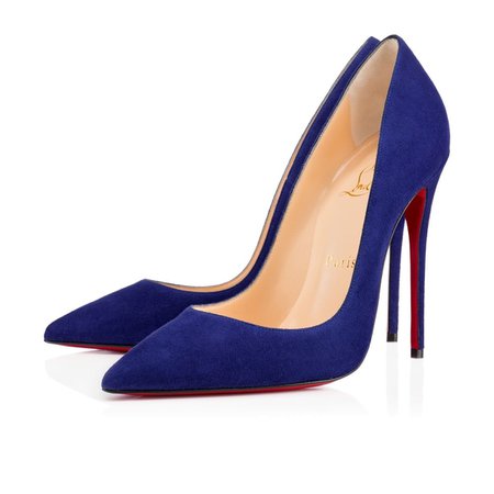 Blue Louis Vuitton heels