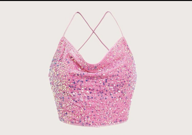 pink sparkle top