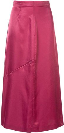 high waisted zip detail skirt