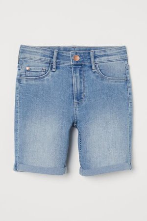 Denim Shorts - Light denim blue - Kids | H&M CA