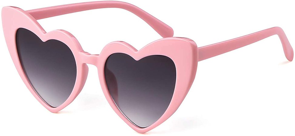 Heart Sunglasse Vintage Retro Cat Eye Oversized Sunglasses: Amazon.co.uk: Clothing