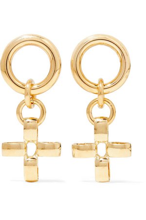Laura Lombardi | + NET SUSTAIN Fiore gold-tone earrings | NET-A-PORTER.COM