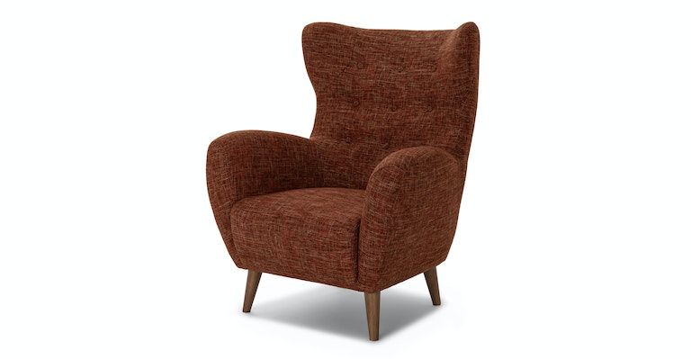 Orange Spice Mod Fabric Lounge Chair | Article