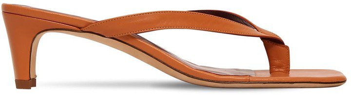 55mm Audrey Leather Thong Sandals
