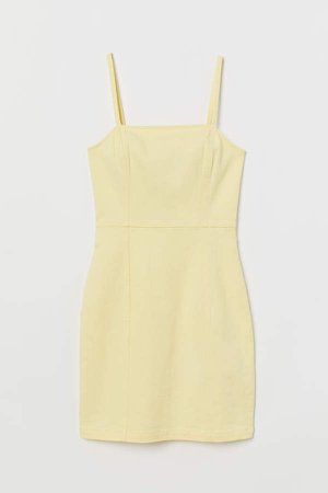 Cotton Twill Dress - Yellow