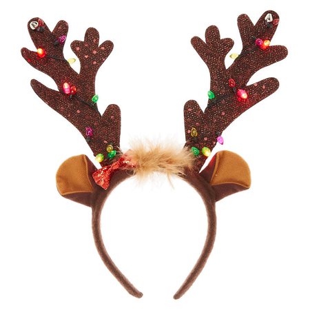 Light Up Reindeer Headband | Claire's US