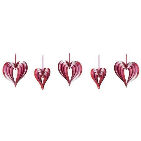 Love Red & Pink Hearts Hanging Decorations | Express Party Supplies