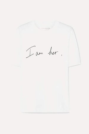 International Women's Day Printed Cotton-jersey T-shirt - White