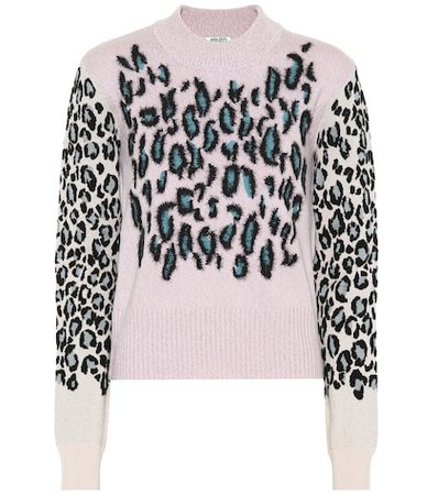 Leopard jacquard sweater