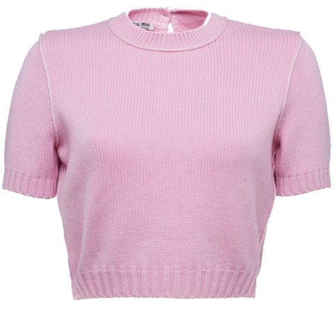 light pink short sleeve sweater