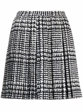 Shop Ermanno Scervino high-waisted houndstooth skirt with Express Delivery - FARFETCH