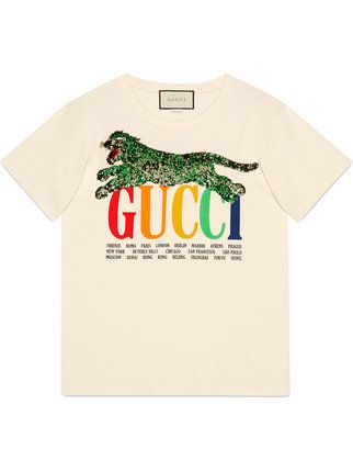 Gucci Cities T-shirt with tiger - Google Search