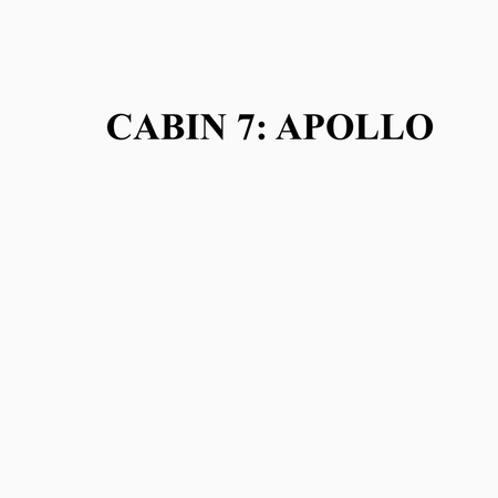 Apollo cabin