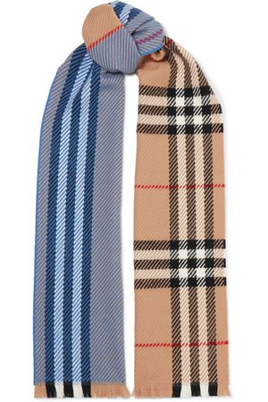 Burberry | Checked wool scarf | NET-A-PORTER.COM