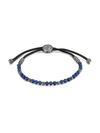 Shop John Hardy Chain Collection Lapis Lazuli & Sterling Silver Beaded Bracelet | Saks Fifth Avenue