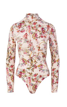 Floral Jersey Bodysuit – BRANDON MAXWELL