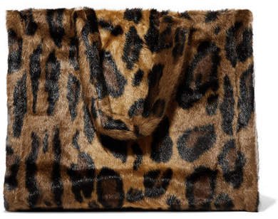 Stand Studio - Lola Leopard-print Faux Fur Tote - Leopard print