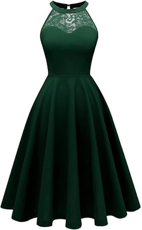 dark green short dress