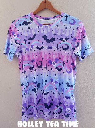 ☆ Dripping Sky ☆ all over print t-shirt ☆ MADE TO ORDER ✧Pastel Goth ✧ Creepy Cute · Holley Tea Time · Online Store Powered by Storenvy