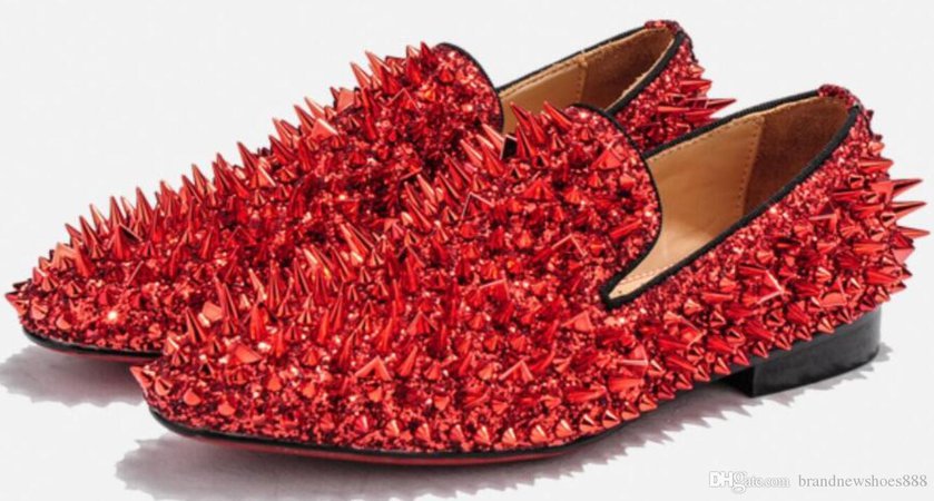 red sequin shoes - Google Search