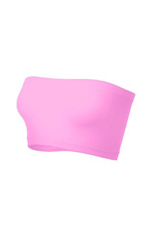 Kurve Seamless Bandeau Tube top - UV Protective Fabric, Rated UPF 50+ (Non-Padded) -Made in USA- Pink at Amazon Women’s Clothing store