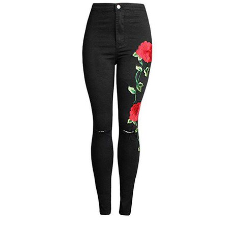 rose applique jeans - Google Search