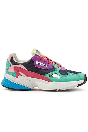 Adidas Originals - Falcon Sneakers with Suede and Mesh - multicolored