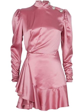 Pink satin dress