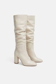 cream knee high boots - Google Search