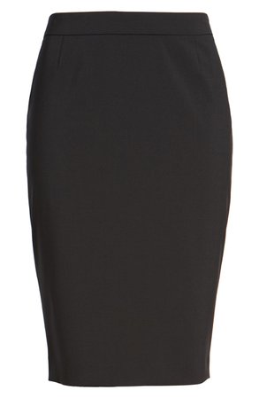 BOSS Vilea Tropical Stretch Wool Pencil Skirt (Regular & Petite) | Nordstrom
