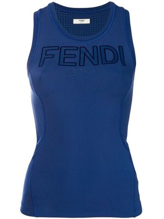 Fendi logo tank top £270 - Buy Online - Mobile Friendly, Fast Delivery