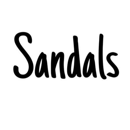 Sandals Text