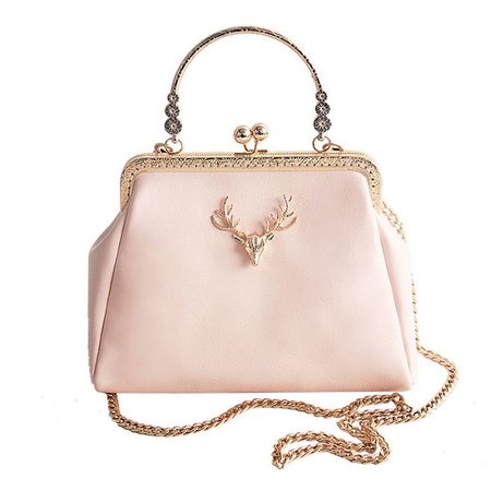 pink deer purse