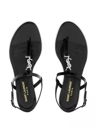 Saint Laurent Cassandra leather sandals