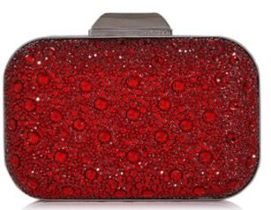 Red “Crystal” Covered Clutch