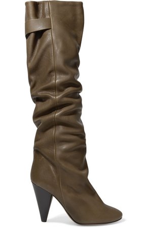 Isabel Marant | Lacine leather knee boots | NET-A-PORTER.COM