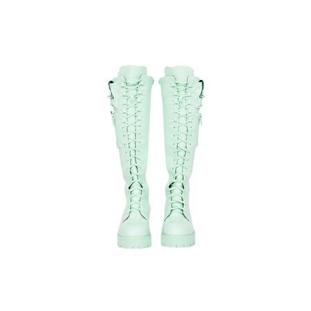 Sugar Thrillz | Pocket Combat Boots - Mint Green (Dei5 edit)